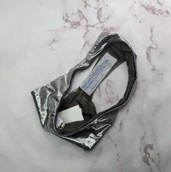 Good American Swim Bottom Women Foil Green Better Bikini Metallic - Picture 7 of 10